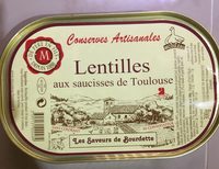 Lentille aux saucisses de toulouse
