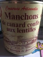 Manchons de canard confits aux lentilles