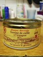 Terrine de caille à l'armagnac