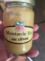 Moutarde bio au citron