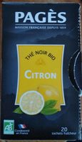 Thé noir bio citron