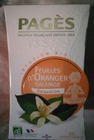 Infusion feuilles d'oranger sauvage