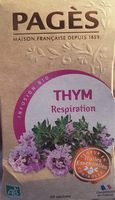 Infusion bio thym respiration