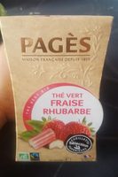 Thé vert fraise rhubarbe