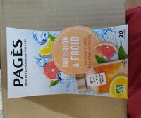 Infusion bio glacée saveur yuzu pamplemousse