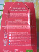 Infusion glacée saveur fraise melon basilic