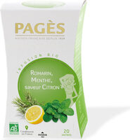 Infusion Romarin Menthe Citron Bio