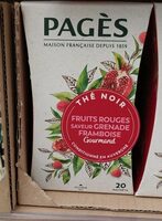 Pagès thé noir saveur Grenade framboises