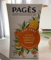 Thé vert saveur mangue abricot