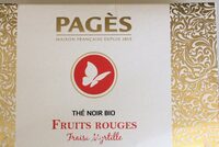 Thé Noir Bio Fruits Rouges, Fraise, Myrtille