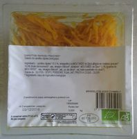 Carottes râpées fraîches