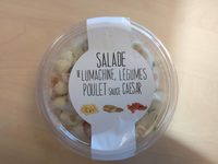 Salade de lumachine, légumes poulet sauce césar