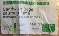 Sandwich Bagel saumon fumé