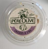 Olives vertes cassées à l ail