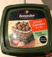 Olives cassées à l'ail