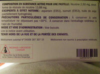 SEVRAGE TABAGIQUE Nicopass SANS SUCRE NICOTINE 2,5mg MENTHE FRAÎCHEUR 96 PASTILLES Pierre Fabre HEALTHCARE