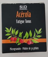 Sid Nutrition Acerola Fatigue Tonus 30 Gélules