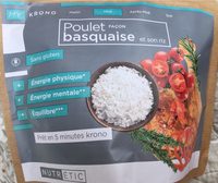 Poulet façon basquaise et son riz