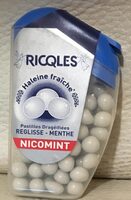 Ricqlès Nicomint Pastilles Dragéifiées Réglisse Menthe