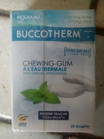 Chewing-gum à l'eau thermale