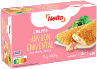 Crêpes Jambon Emmental x20 surgelées 1kg