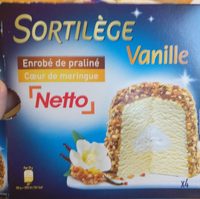 Sortilège Vanille Enrobé de Praliné, Cœur de Meringue