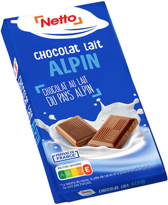 Tablette familiale chocolat au lait du pays alpin - 100g