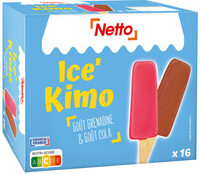 Ice Kimo goût cola (GE) x8 - goût grenadine (GE) x8 - 4g