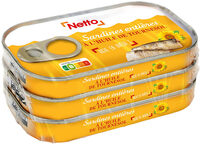 Sardines à l'huile de tournesol 3x69g (1/10)