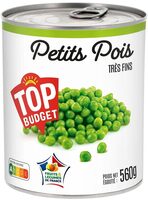 Petits pois très fins - 4/4 560g