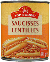 Saucisses aux lentilles 840g