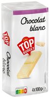 Tablette lot nu chocolat blanc - 4x100g