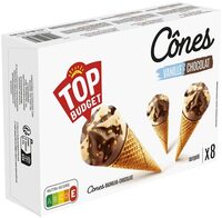 Cône vanille chocolat x8 - 120mL