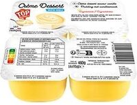 Crème dessert saveur vanille
