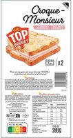 CROQUE AU JAMBON x 2