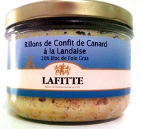 Rillons de Confit de Canard à la Landaise 20% Bloc de Foie Gras