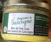 Bloc de foie gras de canard de Gascogne