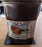 Confiture de rhubarbe rouge