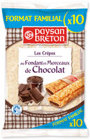 Paysan Breton - Les Crêpes au fondant et morceaux de chocolat X10