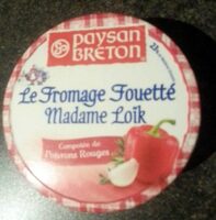 Le fromage fouetté Madame Loik Poivrons rouges