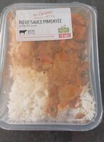 Bœuf sauce pimentée au basilic et riz