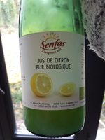 Jus de citron pur  biologique