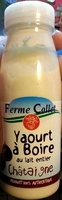 Yaourt à boire au lait entier châtaigne