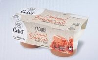 Yaourt sur lit de caramel et pointe de sel
