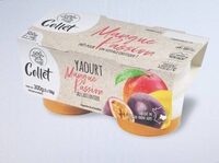 Yaourt brassé sur lit de mangue