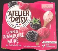 Le brassé framboise mûre au lait de coco