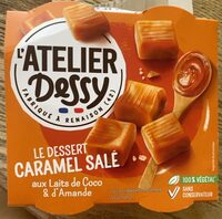 Le dessert caramel salé au lait de coco et d'amande