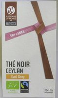 Thé noir ceylan Earl Grey