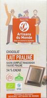 Chocolat lait praliné