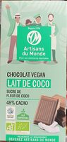 Chocolat Vegan Lait de coco